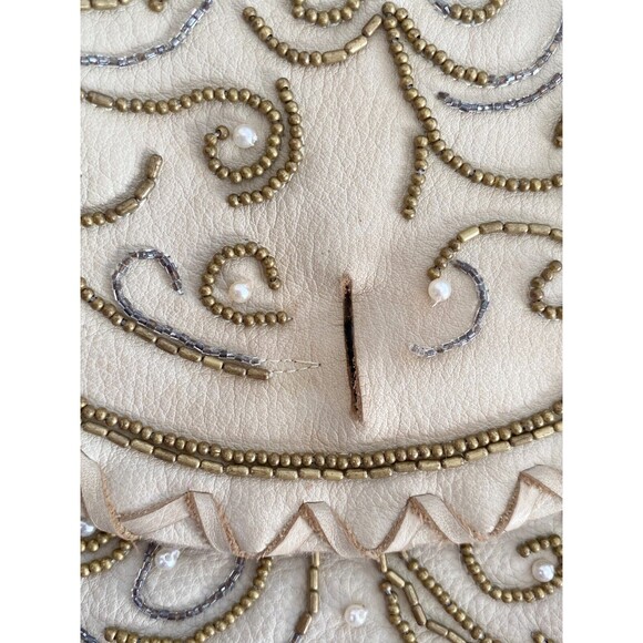 Ralph Lauren Cream Leather Fringe Beaded Crossbody Bag, 2011 Runway Collection - Picture 12 of 16